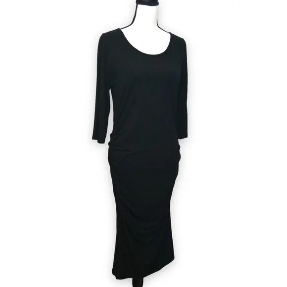 Isabella Oliver | Dresses | Isabella Oliver Black 34 Long Sleeve Fitted  Maternity Dress Size 4 Us Sz | Poshmark